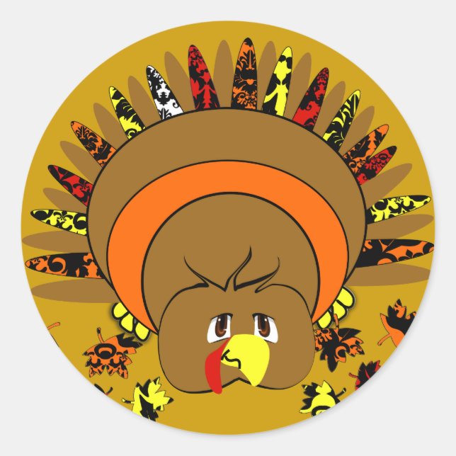 Adesivo Redondo Cor do Cheio Cinto Turquia (Frente)