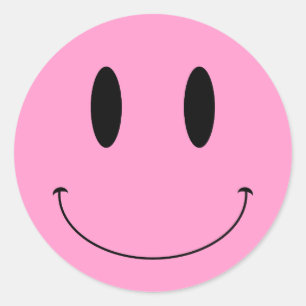 Adesivo Redondo Cor Personalizada do Rosto KRW