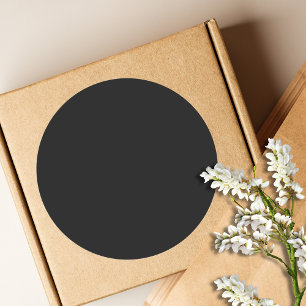 Adesivo Redondo Cor preto Onyx profissional Elegante Clássico