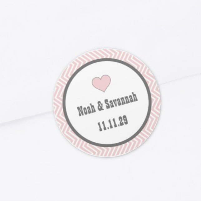 Adesivo Redondo Cor Rosa ou Escolher Cor (Criador carregado)