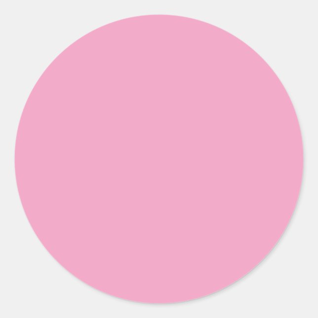 Adesivo Redondo Cor rosa suave (Frente)