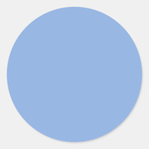 Adesivo Redondo Cor Sólida Azul Claro