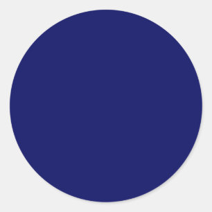 Adesivo Redondo Cor sólida do Marinho escuro