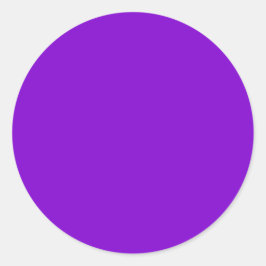 Adesivo Redondo Cor Sólida Púrpura