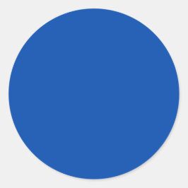 Adesivo Redondo Cor Sólido Azul Cobalto