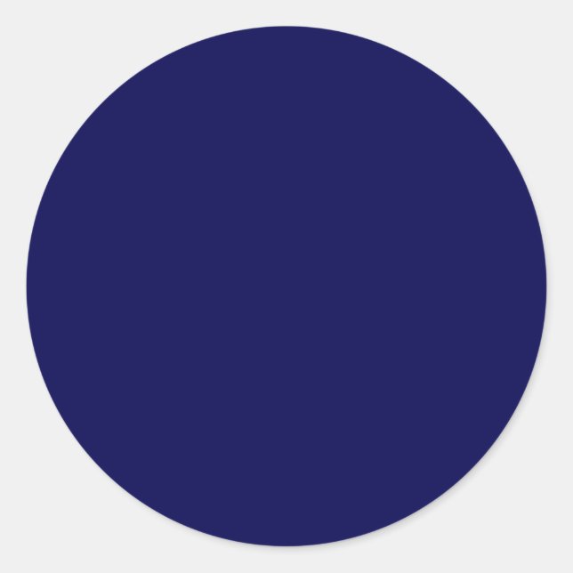 Adesivo Redondo Cor Sólido Azul Do marinho Personaliza-A (Frente)