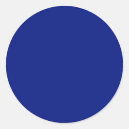 Adesivo Redondo Cor Sólido Clássica Azul Profundo