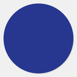 Adesivo Redondo Cor Sólido Clássica Azul Profundo
