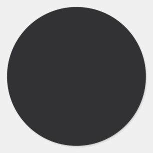 Adesivo Redondo Cor Sólido Preta do Jato