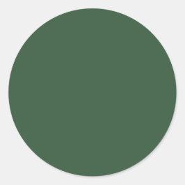 Adesivo Redondo Cor Sólido Verde Escuro Emerald
