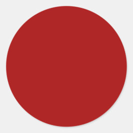 Adesivo Redondo Cor Sólido Vermelho da Apple, Amarra Escura