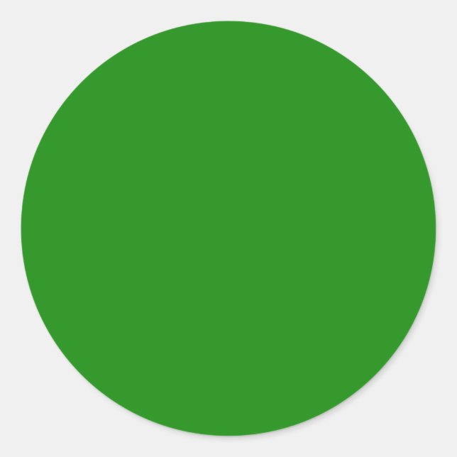 Adesivo Redondo Cor Verde Mínima da Índia Sólida (Frente)