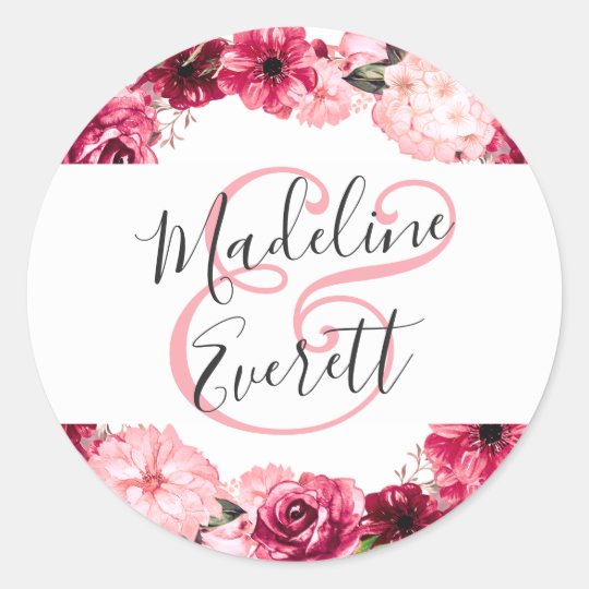 Adesivo Redondo Cora O Casamento Floral Cor De Rosa Do Monograma Zazzle Com Br Veja mais ideias sobre monograma casamento, monograma, casamento. adesivo redondo cora o casamento floral cor de rosa do monograma