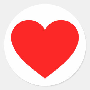 Adesivo Redondo Coração