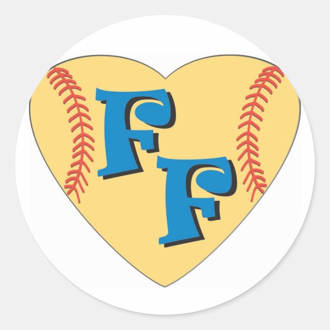 Adesivo Redondo Coração (Frente)