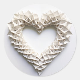 Adesivo Redondo Coração 0037