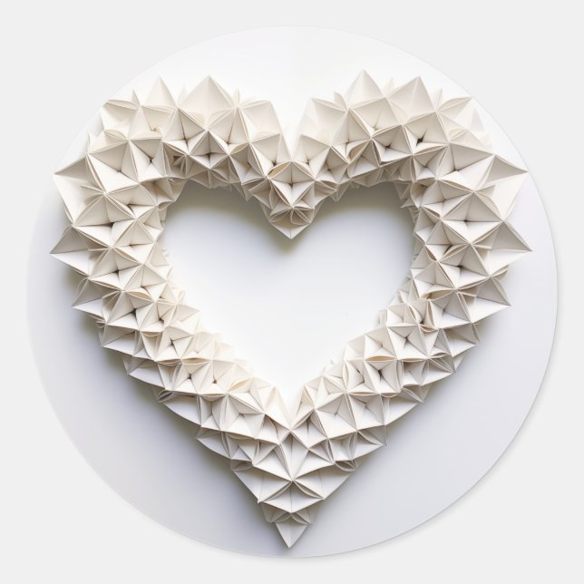 Adesivo Redondo Coração 0037 (Frente)