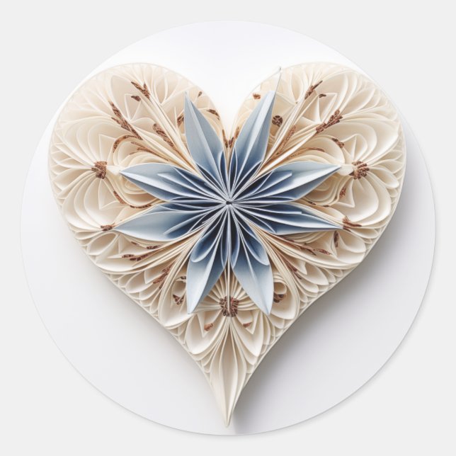 Adesivo Redondo Coração 0076 (Frente)