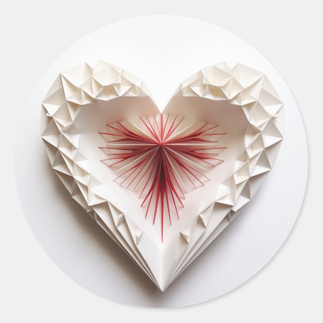 Adesivo Redondo Coração 0117 (Frente)