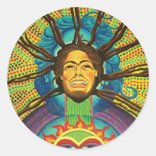 Adesivo Redondo Coração de Highrie