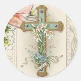 Adesivo Redondo Coração de Jesus, católico e sagrado