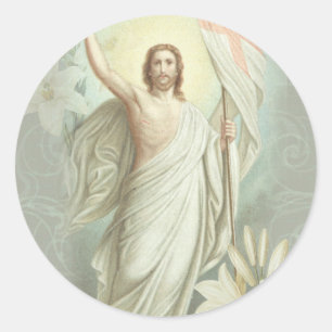 Adesivo Redondo Coração de Jesus católico sagrado