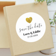 Coração de Ouro Personalizado Moderno para Data de
