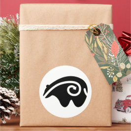 Adesivo Redondo coração de urso