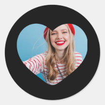 coração do autocolante personalizado