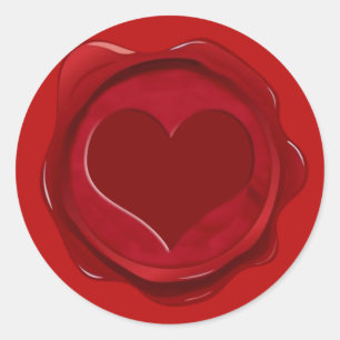 ADESIVO REDONDO CORAÇÃO DO SELO