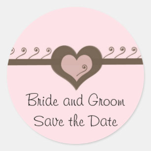 Adesivo Redondo Coração e Rolos