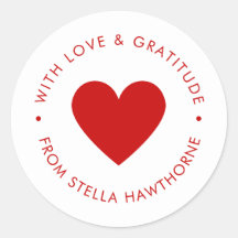 Coração Vermelho Minimalista Moderno 