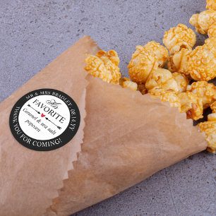 Adesivo Redondo Coração Vermelho Prende Seu Favorito De Doces De C