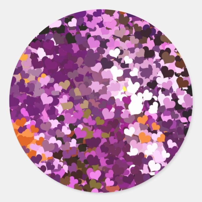 ADESIVO REDONDO CORAÇÕES (Frente)