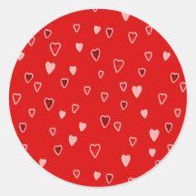 Corações Pequenos em Vermelho