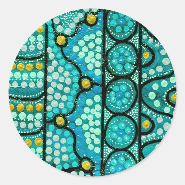 Adesivo Redondo Coral Journey (Frente)