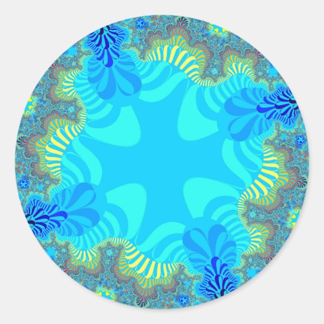 Adesivo Redondo Coral Reef Cross (Frente)