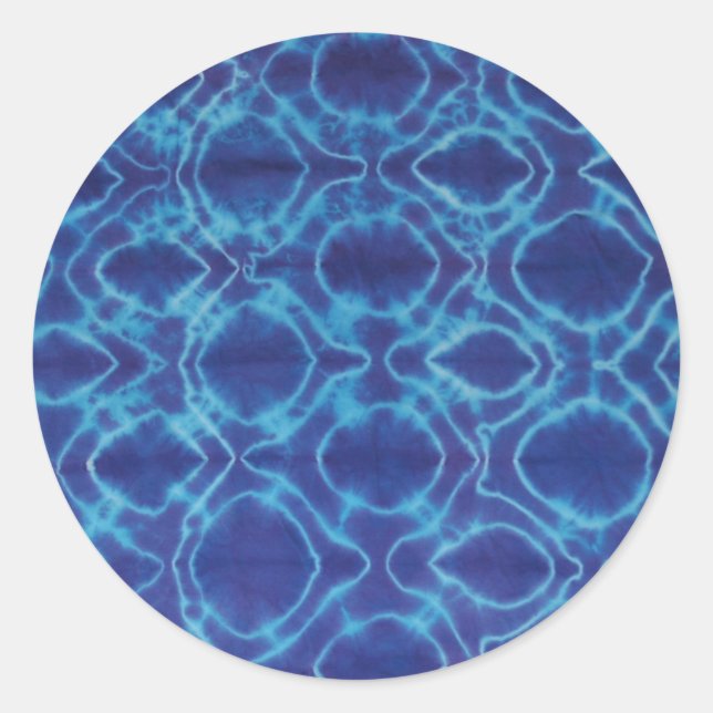 Adesivo Redondo Corante Amarrado - Roxo (Frente)