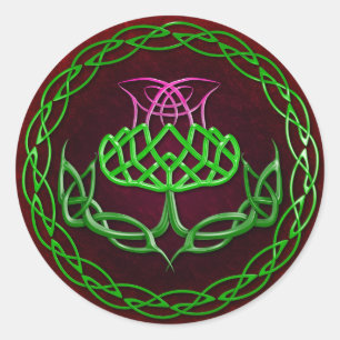 Adesivo Redondo Corante Celta Colorido