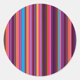 Adesivo Redondo Corantes de Halloween Striped