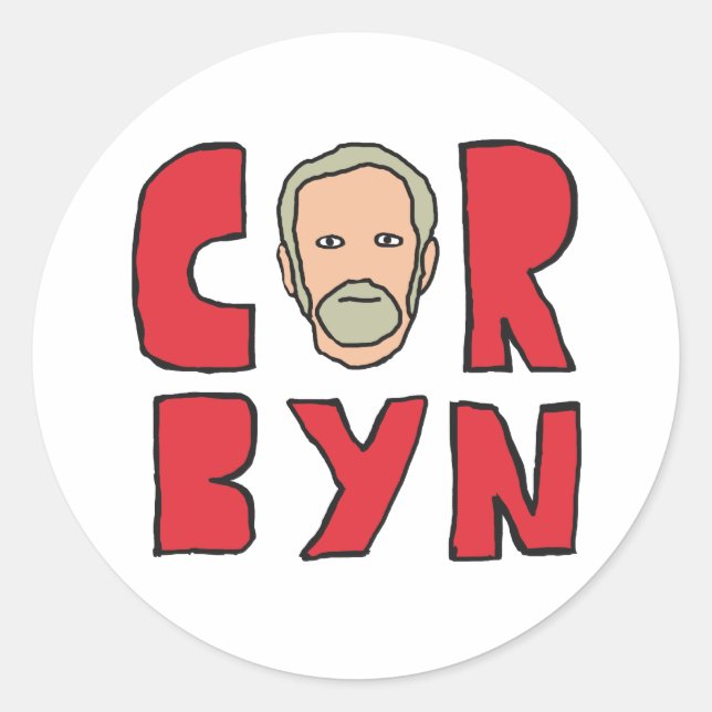 Adesivo Redondo Corbyn (Frente)