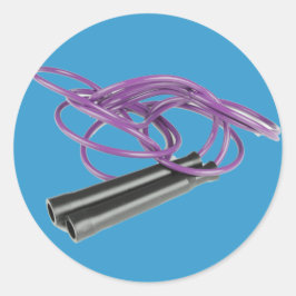 Adesivo Redondo Corda de Salto Roxo