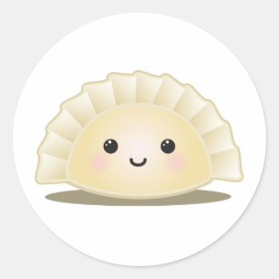 Adesivo Redondo Coreano bonito Mandu