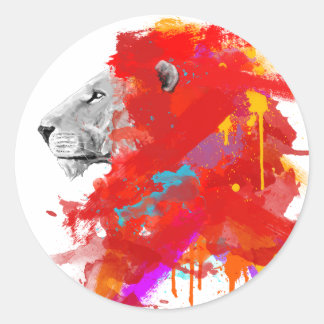 Adesivo Redondo Cores de coragem