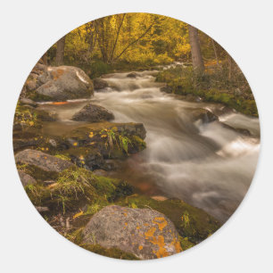 Adesivo Redondo Cores de outono no Crestone Creek