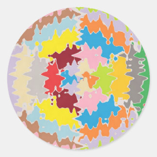Adesivo Redondo Cores do arco-íris EBR: equilíbrio de energia