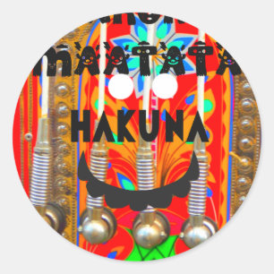 Adesivo Redondo Cores do Carnaval Samba Hakuna Matata brilhos.png
