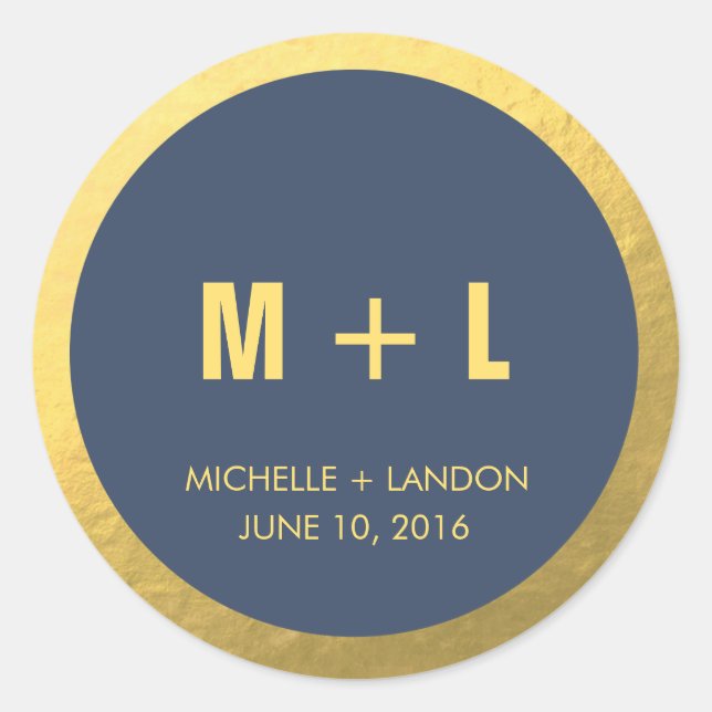 Adesivo Redondo Cores do mar + Vinhetas | Casamentos (Frente)