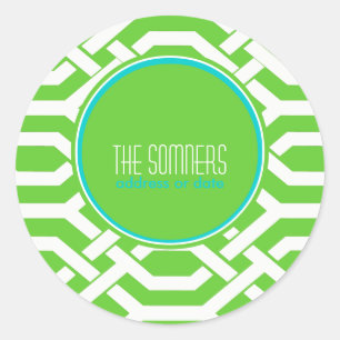 Adesivo Redondo Cores do PixDezines DIY, kew trellis