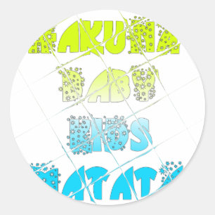 Adesivo Redondo Cores Felizes Hakuna Matata Hakunamatata - Estrela